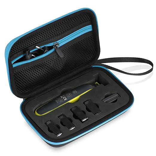 Wicked Chili Tasche für Phillips OneBlade - Schutzhülle für Rasierer, Aufsätze und Ersatzklingen, Trimmer - Reisetasche Schut