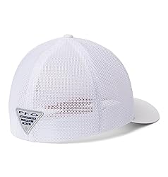 Columbia Unisex Pfg Mesh Ball Cap, White, Vivid