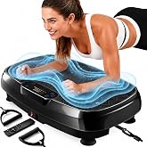 Renoj 3D Whole Body Vibration Plate Exercise Machine, Home Gym Equipment | Whole Body Shake Plate for Lymphatic Drainage and Muscle Recovery, Bluetooth Speaker, LED Display, Home Gym Fitness Equipment