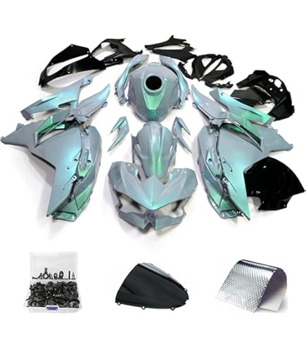 Amazon.com: MC Blue Black Fairing Fit for Kawasaki Ninja