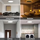 Matane 24W LED Ceiling Light with Remote Dimable 3000K-6500K 11.8in view 7