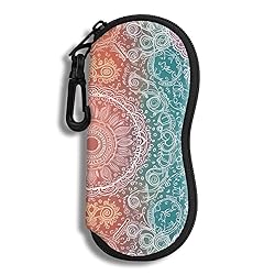 Hion Eyeglass Case Sunglasses Soft Pouch with Belt