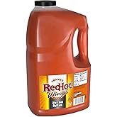 Frank's RedHot Xtra Hot Buffalo Wings Sauce, 1 gal - One Gallon Jug of Extra Hot Buffalo Wings Hot Sauce with 3x the Heat for Spicy Apps, Snacks, Sides and More