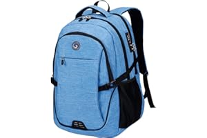 SHRRADOO Travel Laptop Backpack, Business Anti Theft Slim Durable Laptops Backpack with USB Charging Port, College School Computer Bag Gift for Men & Women Fits 17 Inch Notebook