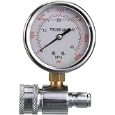 M MINGLE Pressure Washer Gauge Kit, 3/8 Inch Quick Connect, 6000 PSI