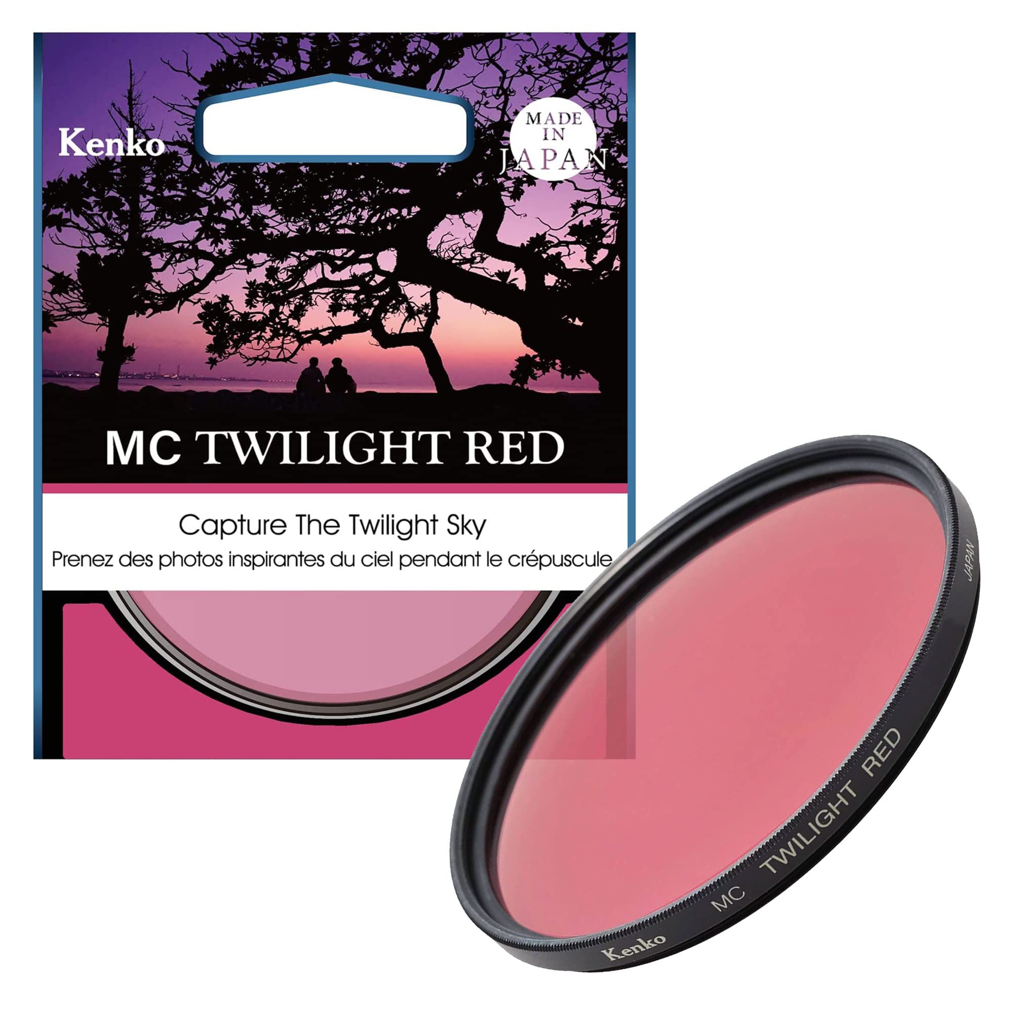 Kenko Photography effect filter MC Twilight Red 72mm, Colour enhanced, for landscape shooting