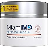 Miami MD Advanced Crepe Fix - Anti Aging Tightening & Firming Cream for Women - Facial and Neck Crepe Erase Cream – Crepey Skin Moisturizer for Softens and Nourishes the Skin for All Types - 6 fl oz