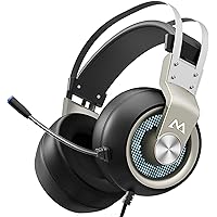 Mpow EG3 Pro - Over-Ear Gaming Headset for PC,PS4,Xbox One, Nintendo Switch,3D Surround Sound,Noise Cancelling Mic&Soft Memory Earmuff