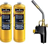 Pipestation Super Total Fire Blow Torch Kit with 2 x Mapp+ Gas Cylinders view 8