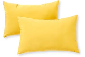 Greendale Home Fashions Outdoor 21x14 inch Rectangle Decorative Throw Pillow, 2 Count (Pack of 1), Sunburst
