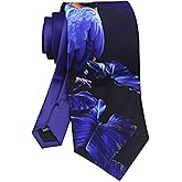 Secdtie Men's Printed Ties Designer Tie for Men Fashion Funny Neckties for Holiday Party