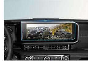 BIBIBO for 2024 2025 2026 Jeep Wrangler Accessories Glass Screen Protector for 2024-2026 Jeep Wrangler 12.3 inch Navigation D