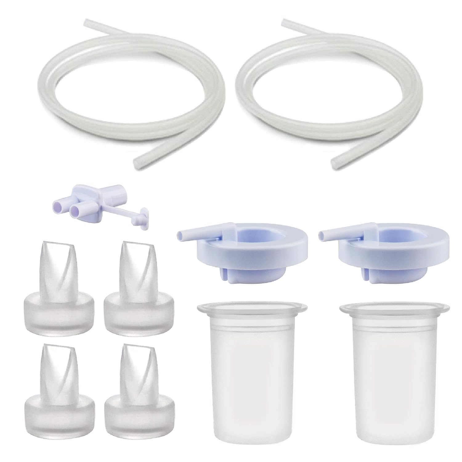 1 Silicone Tubing, Valves, Compatible with Ameda Breast Pumps 2