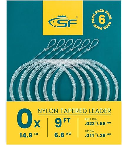Amazon.com : SF 3 Packs Pre-Tied Loop Fly Fishing Tapered Leader