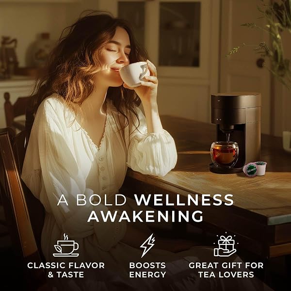 GYA TEA CO ENGLISH BREAKFAST TEA GIFT SET (16 CT) – HIGH CAFFEINE WELLNESS TEA POD RICH IN VITAMIN D, D3 FOR REFRESH & ENERGY