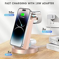 3 in 1 Charging Station for iPhone, Wireless
