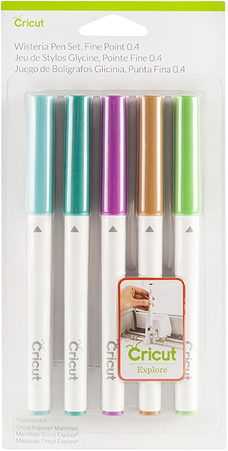 Cricut Set Da 30 Penne Infusible Ink™ A Punta Sottile (0.4) – Colori Vivaci Per Trasferimenti Permanenti