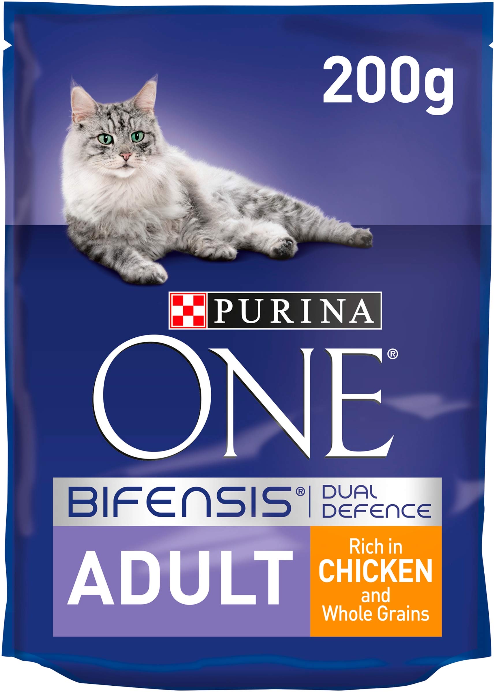 Purina One Adult Chicken Dry Cat Food 200g (Pack of 6)