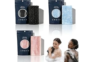 Hexagon Weave Towel, Japanese Hexagon Weave Exfoliating Towel, Japanese Exfoliating Shower Towels, 2-in-1 Exfoliatings Washcl