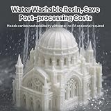 ELEGOO Water Washable Resin 1000g Ceramic Grey 405nm UV for LCD MSLA 3D Printers view 2