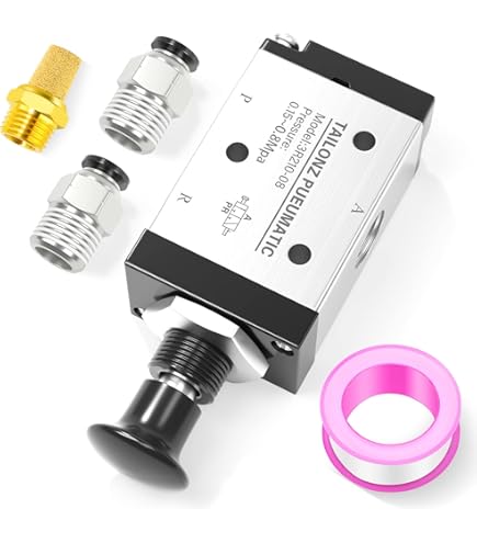 AirTAC 4HV310-10 Hand Lever Valve - 4/2 Way 3/8" PT Pneumatic Air Valve, 0-145 PSI, Manual Control - View #4
