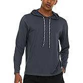 Champion Mens Sun Hoodie Long Sleeve, UPF 50 Sun Shirts for Men, Lightweight UV Protection Rash Guard, Fishing Swim Shirt