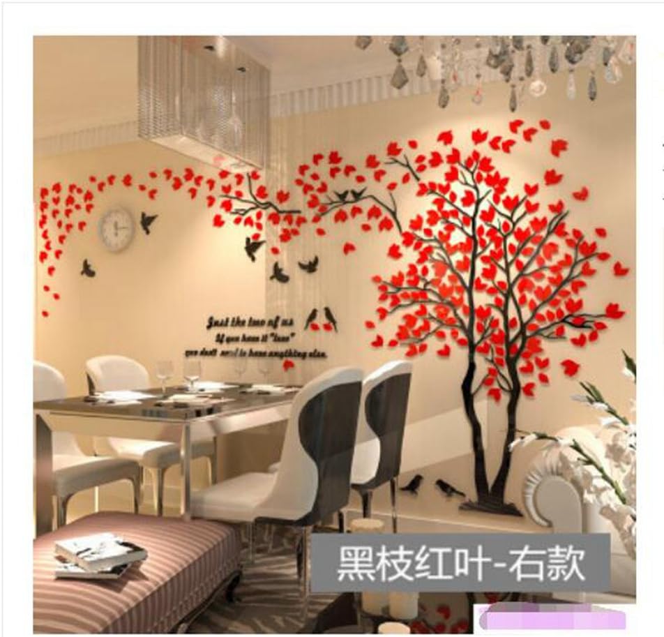 3D Stereo Wall Stickers, Couples Tree Trees Acrylic Creative Living Room Sofas, Restaurants, TV Wall Decorations