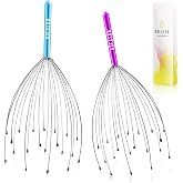 HOFASON 2PCS Scalp Head Scratcher, Stocking Stuffers, White Elephant Gifts | 20 Fingers Head Scalp Massager Hair Growth for Mothers Teachers Nurse Day, Christmas Gift for Women Men Teens, Adults Prizes
