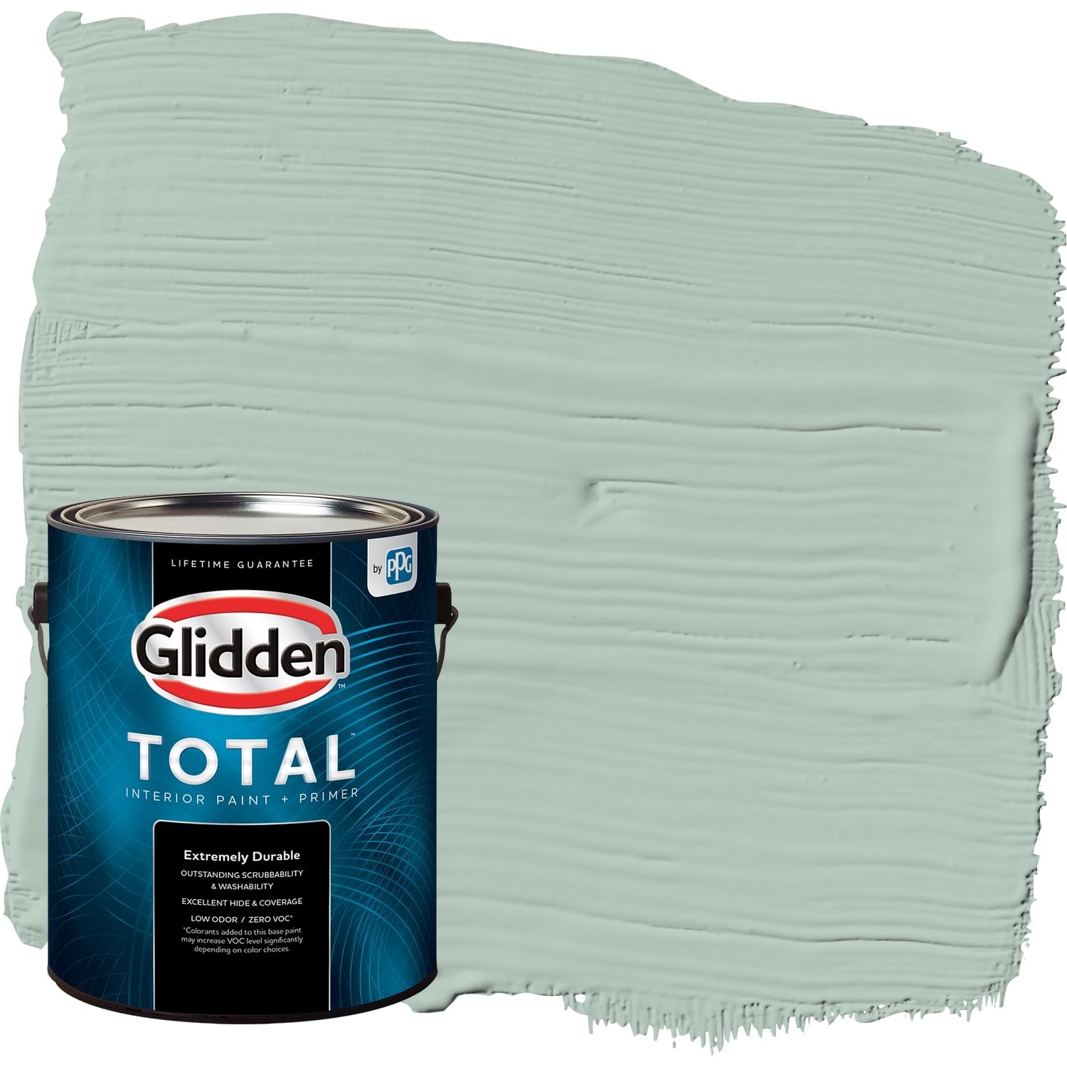 Glidden Total Interior Wall Paint & Primer All-in-One, Aquamarine Dream/Green, Flat, 1 Gallon
