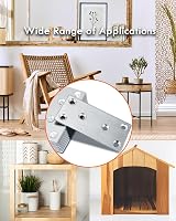Gorffy 10pcs Flat Brackets 80x40mm Stainless Steel Wood Joining Plates Mending view 7