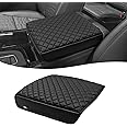 KBH Center Console Armrest Cover for Cadillac Escalade 2021-2024, Vinyl Leather Interior Accessories, Car Arm Rest Protector, Anti-Scratch, Black