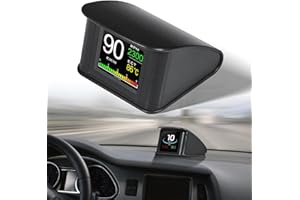 P SEPEY Car Digital OBD2 HUD Speedometer Head Up Display LCD Screen RPM Alarm Universal