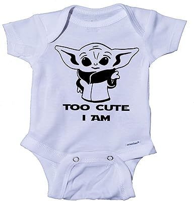 too cute i am yoda onesie