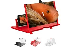 LELEBEAR Screen Magnifier 2023 Newest Version, 10/12/14/16/18 Inch Screen Magnifier 2023 Newest Version for iPhone (10 Inch, red)