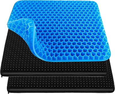 RaMokey Gel Seat Cushion Extra Large 16.9x14.5 Inch Breathable Gel Pad