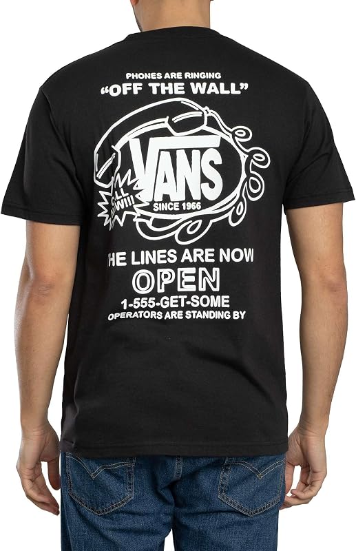 Herren Hot Lines Rückengrafik-T-Shirt, Black, XS