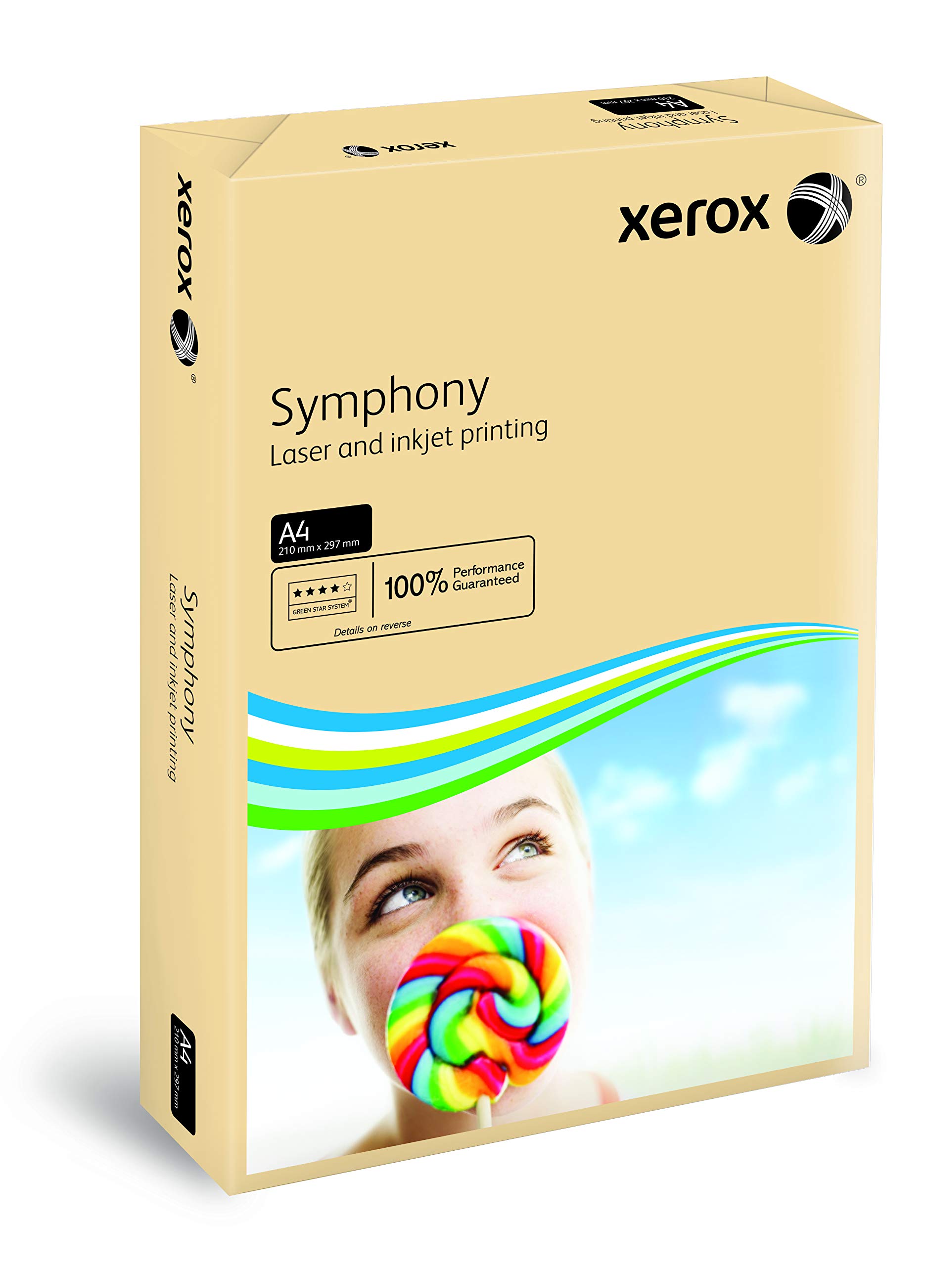 Xerox 80gsm A4 Pastel Tints Salmon Ream Symphony Paper