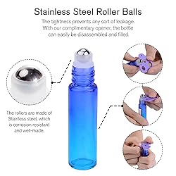 PrettyCare 12 Pack, 10 ml Essential Oil Roller