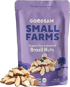 Goodsam, Nuts Brazil Raw And Unsalted Organic, 8 Ounce