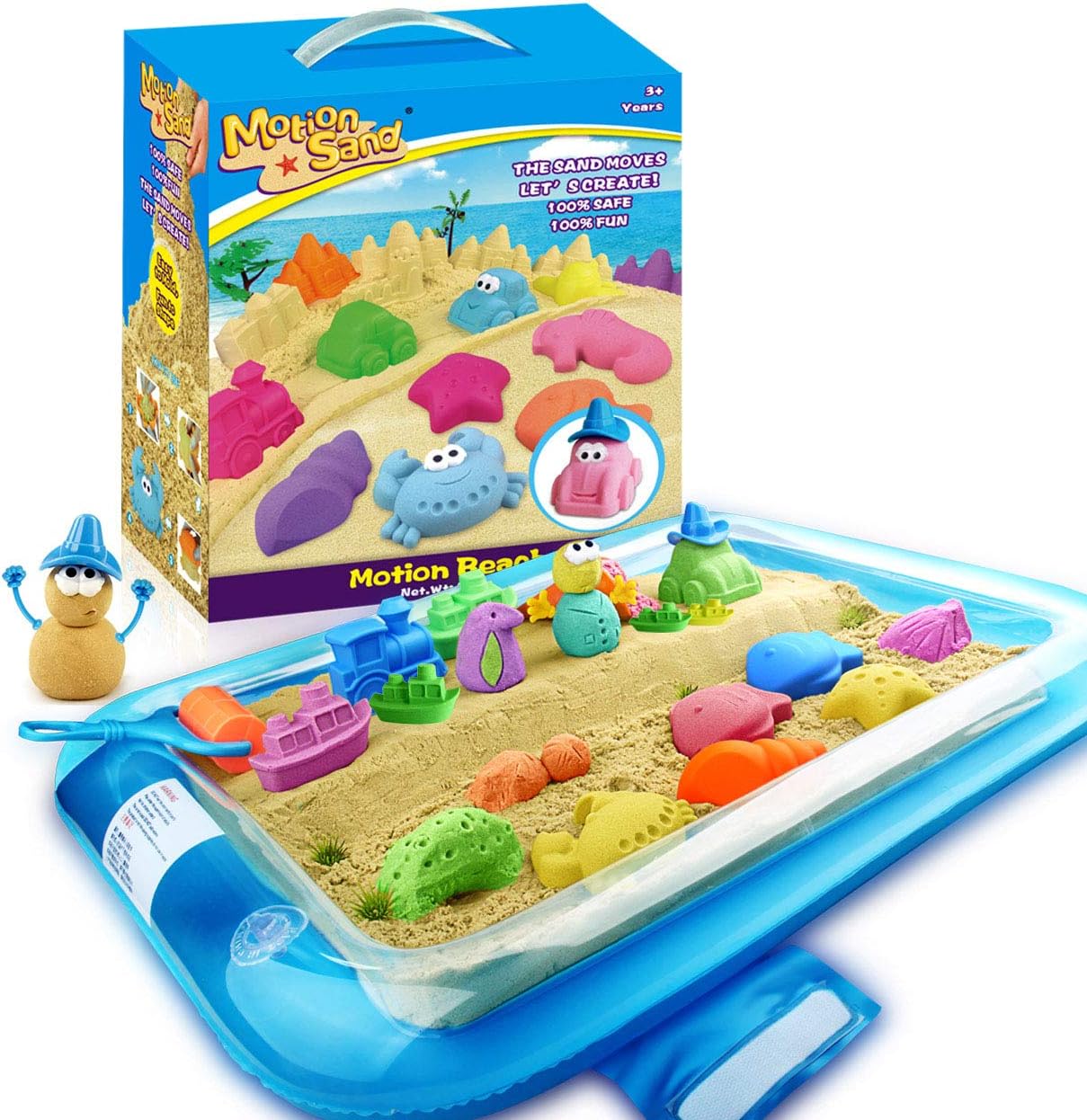 MOTION SAND, 2.65lbs Play Sand, Motion Beach Mold Kit, Play