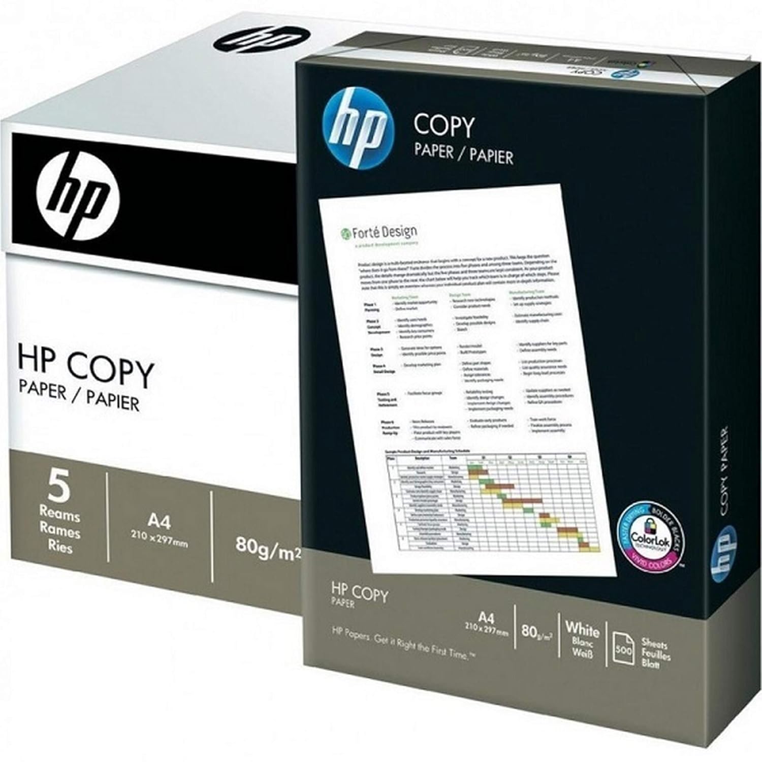 HP HEWLETT PACKARD Papel de imprimir, Color blanco A4 80 g/m² con