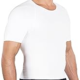 Esteem Apparel Mens Slimming Chest Compression Shirt Body Shaper Abs Undershirt Vest