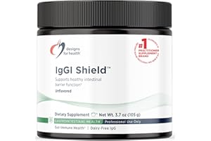 Designs for Health IgGI Shield Powder - Dairy-Free Imunoglobulin IgG Supplement, SBI with N-Acetyl-Glucosamine - Supports Healthy Intestinal Barrier Function (3.7oz / 30 Servings)