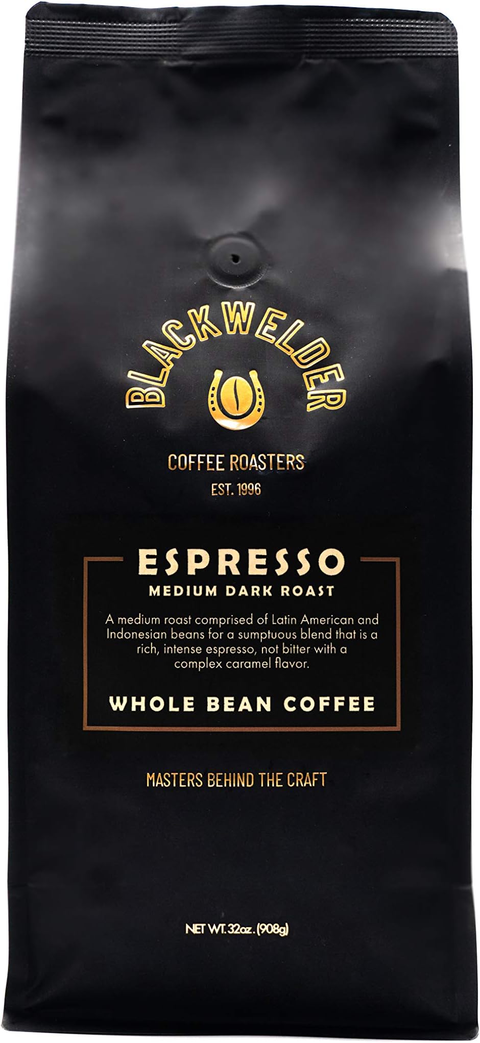 Order Direct from Blackwelder Coffee Roastery 100% Arabica Espresso Whole Bean Coffee, Fresh Roasted Coffee Beans 32oz (2lb) Bag | Rich Taste, Perfect Crema Finish