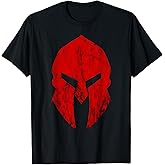 Spartan Gladiator Helmet Vintage Leonidas Spartan Shield T-Shirt