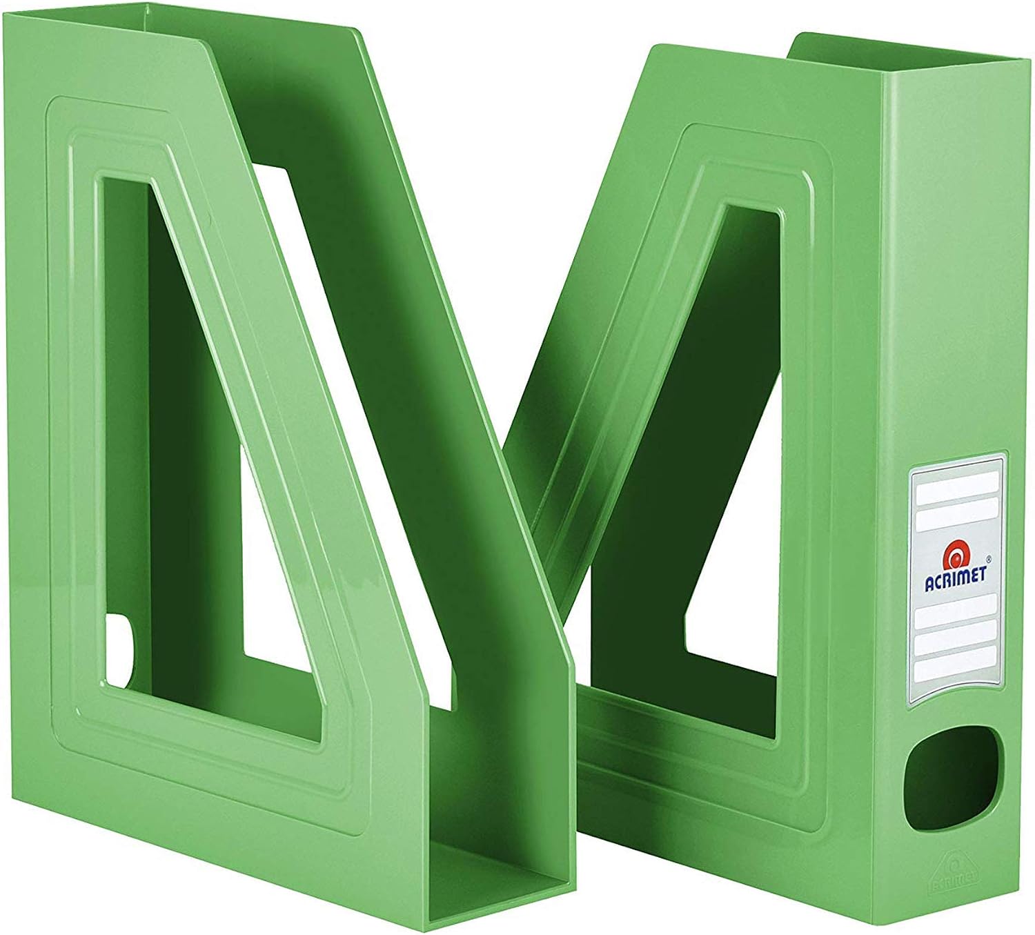 Acrimet Magazine File Holder, Vertical Rack for Documents Folders and Mail, Durable Plastic Desk Organizer for Office & Home - Image 3