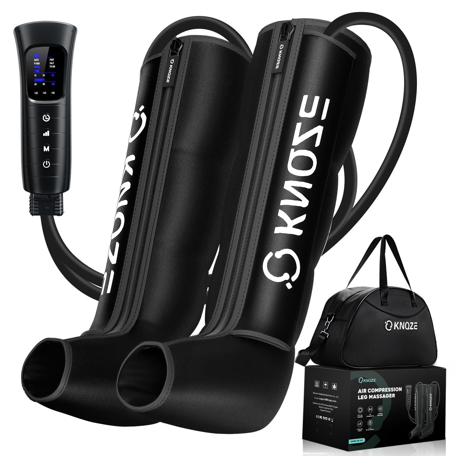 Photo 1 of *MISSING POWER CORD*  KNQZE Leg Compression Massager for Circulation and Pain Relief, Air Compression Recovery System for Fast Recovery of Leg, Foot, Calf and Thigh, Relieve Edema, Reduce Muscle Fatigue, Gift for Dad, Mom