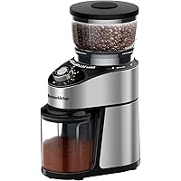 Conical Burr Coffee Grinder, Adjustable Burr Mill Electric Coffee Bean Grinder with 12 Precise Grind Settings for…
