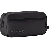 Eagle Creek Pack-It Isolate Quick Trip, Small, Black | Compact Travel Toiletry Bag for Optimizing Luggage Space, Water-Resistant, Recycled Materials