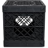 UbeCube Black Collapsible Storage Crate (13.5 x 13.5 x 13.5, 32L, Modern Style)